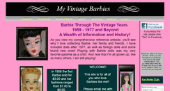 Desktop Screenshot of myvintagebarbies.com